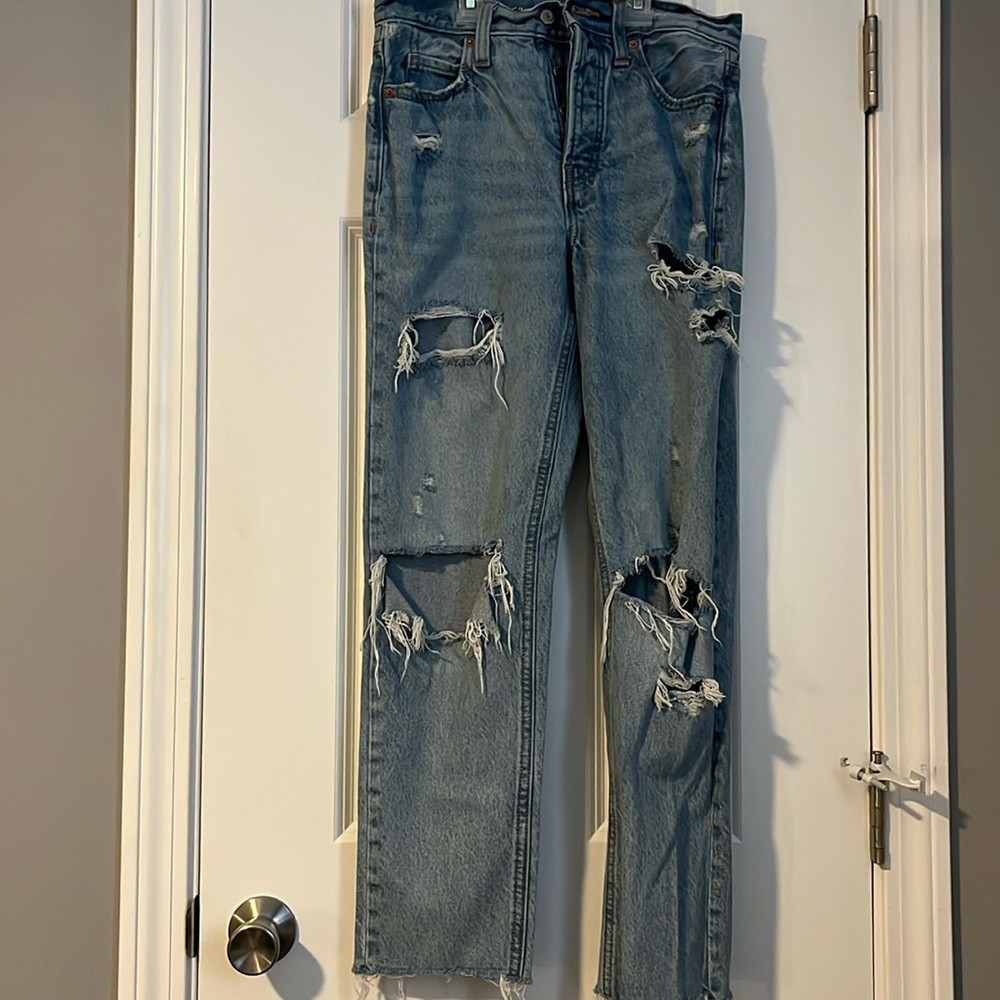 Old Navy Light Washed Destroyed Pants